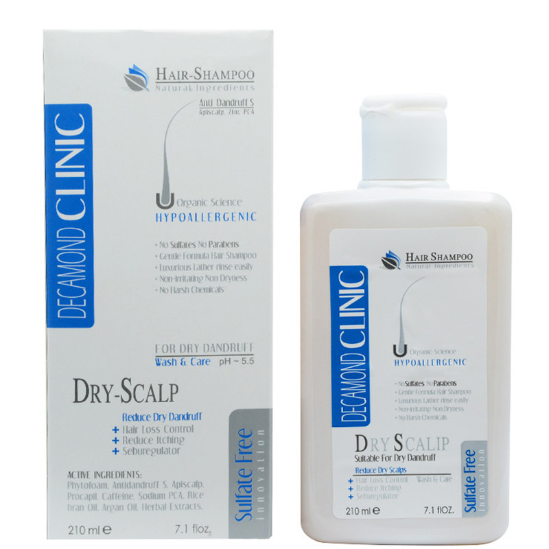 شامپو ضد شوره مو دکاموند کلینیک مدل SCALP حجم 210 میلی لیتر