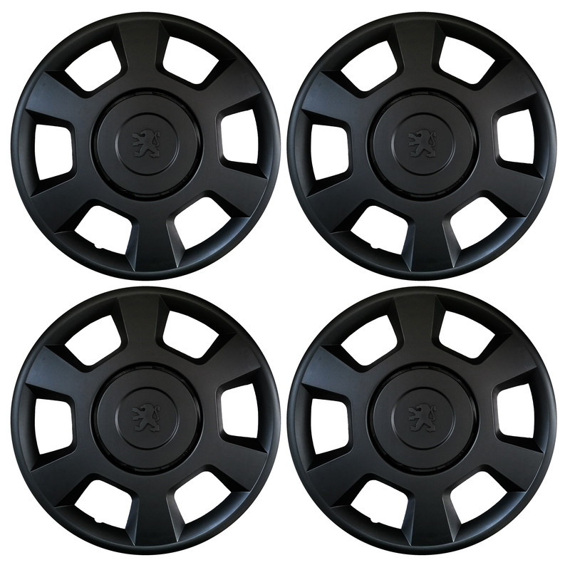 قالپاق چرخ تی پی ای مدل P15-BK سایز 15 اینچ مناسب برای پژو پارس بسته 4 عددی