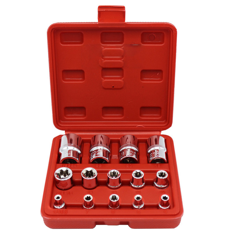 خرید و قیمت آچار بکس اسرانوی مدل E کد YP-A4-E01401 مجموعه 14 عددی