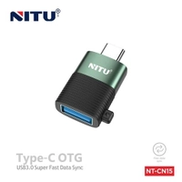 تبدیل NITU OTG TO Type-C مدل CN15 - مشکی سبز 