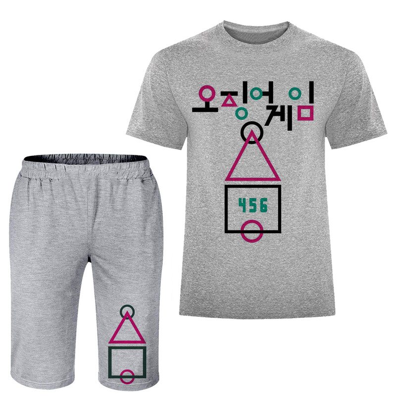 ست تی شرت و شلوارک مردانه مدل بازی مرکب A02