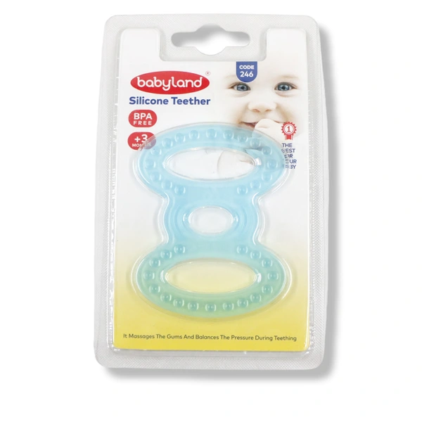 دندان گیر سیلیکونی بی بی لند Baby land کد 246 طرح پروانه