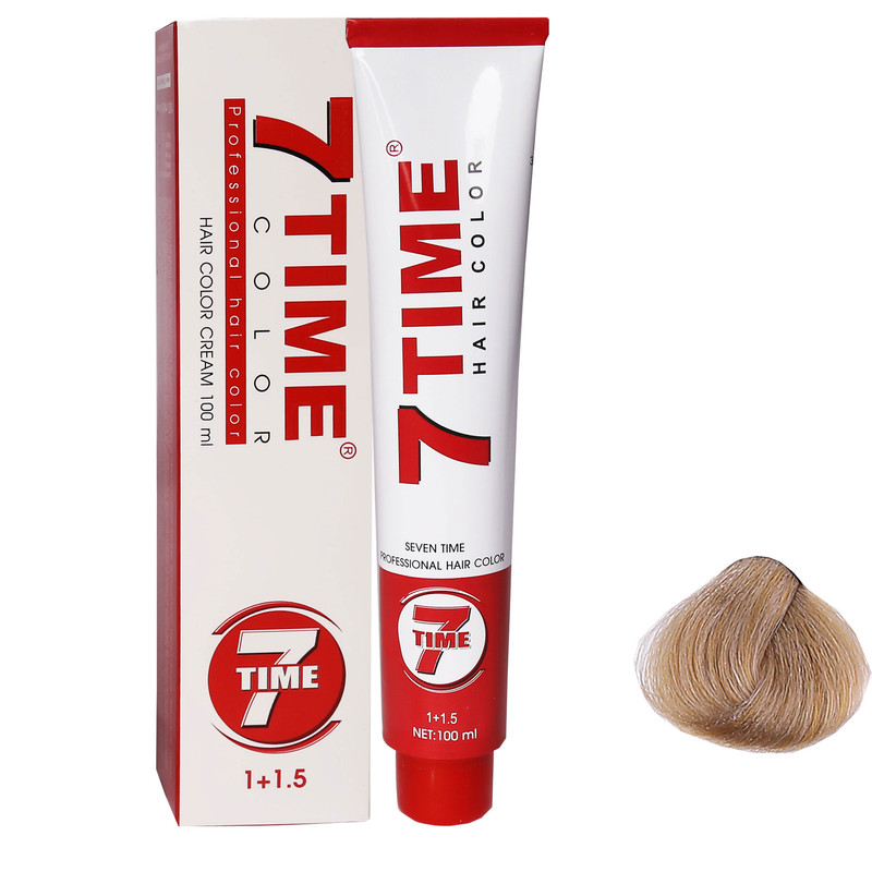 رنگ مو سون تایم شماره M.8 سری زیتونی حجم 100 میلی لیتر رنگ بلوند زیتونی روشن