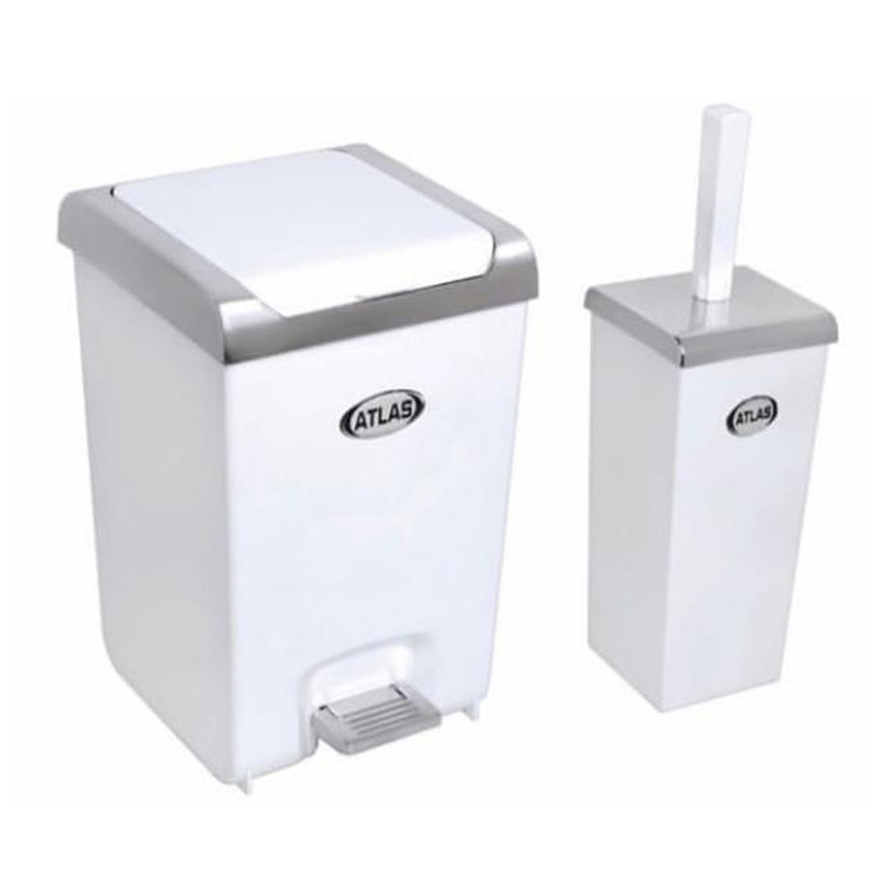 ست سطل زباله و فرچه اطلس مدل زاگرس کد sk18