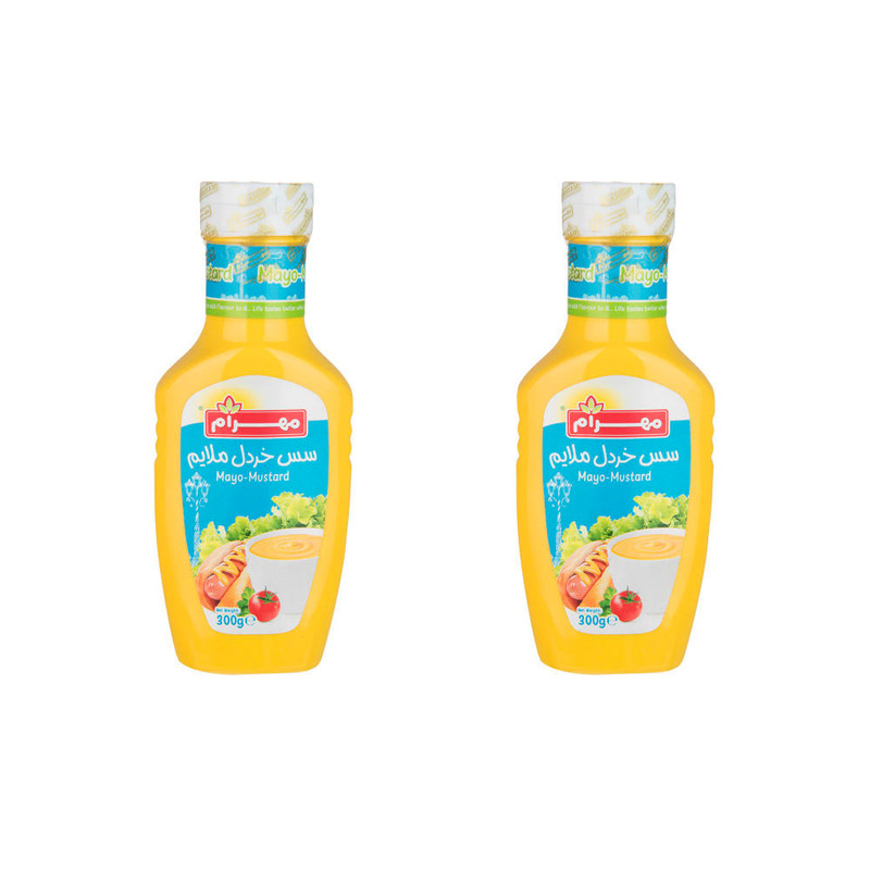 سس خردل ملایم مهرام - 300 گرم بسته 2 عددی
