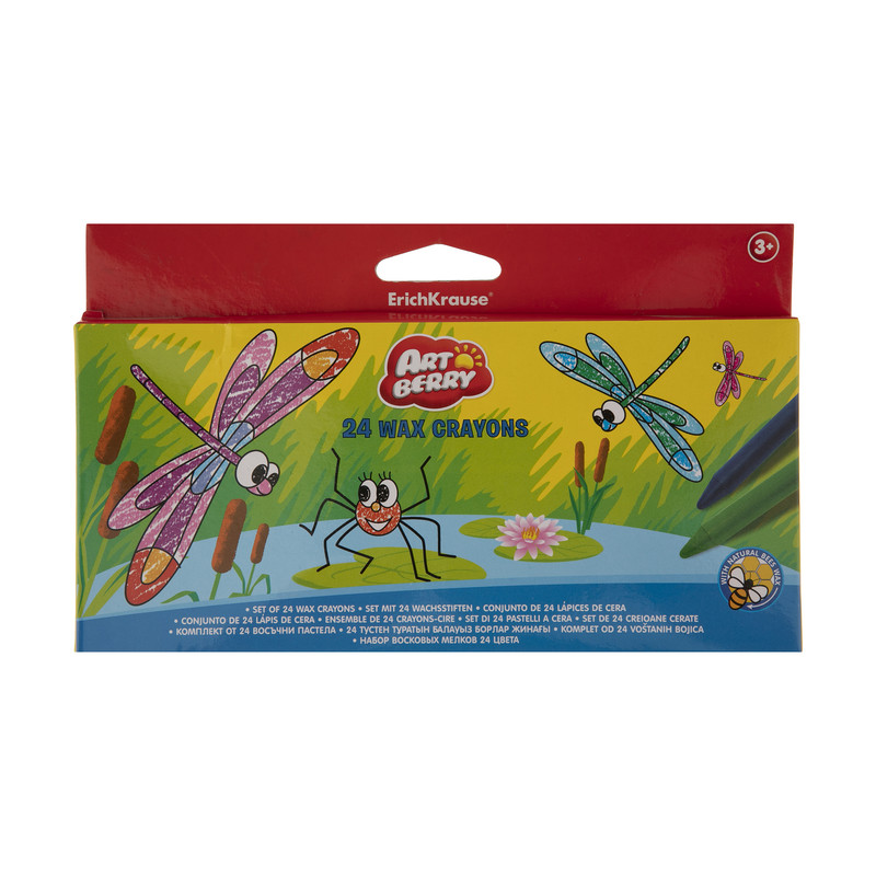 مداد شمعی 24 رنگ اریک کراوزه مدل EK33119