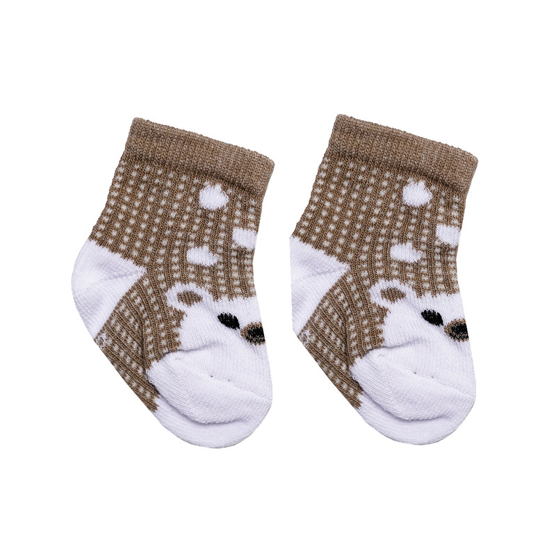 جوراب نوزادی مدل کش ساده کد 0011