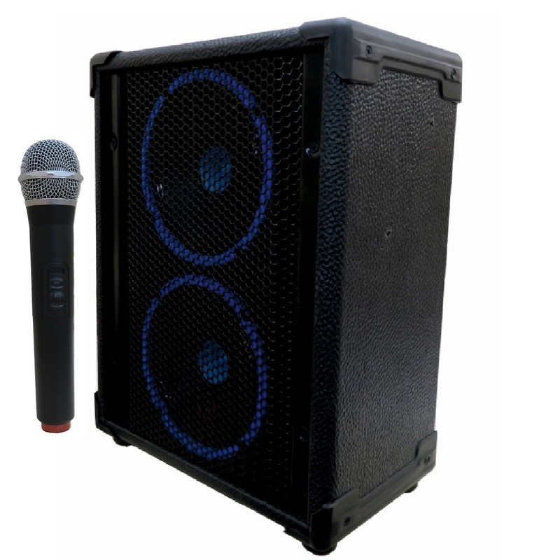 مجموع کامل اکو همراه شارژی 2.6 اینچ تکنوسوند مدلPTR4W به همراه میکروفن بی سیم