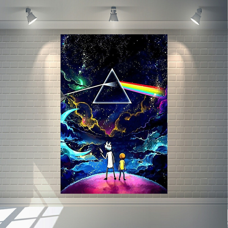 تابلو بوم طرح ریک و مورتی مدل کهکشانی کد SDB3501