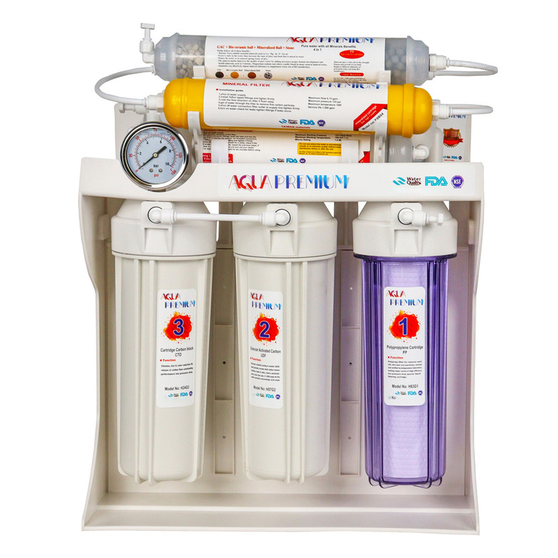 دستگاه تصفیه کننده آب آکواپرمیوم مدل A9POAB12-FG-TM