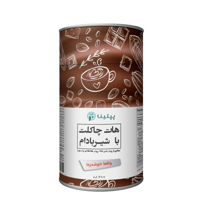 خرید و قیمت هات چاکلت با شیر بادام پپتینا - 200 گرم