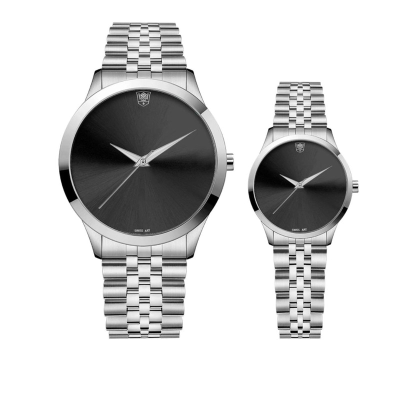 خرید و قیمت ست ساعت مچی عقربهای زنانه و مردانه سوئیس آرت مدل sw8006