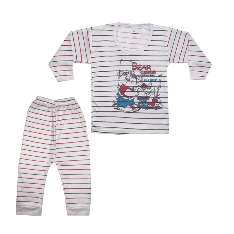 خرید و قیمت ست تی شرت و شلوار نوزادی تروسکان مدل خرس ماهی گیر