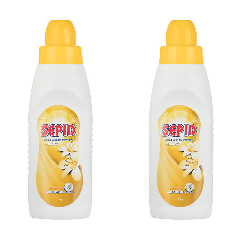 مایع لباسشویی سپید مدل 01 وزن 1 کیلوگرم بسته 2 عددی