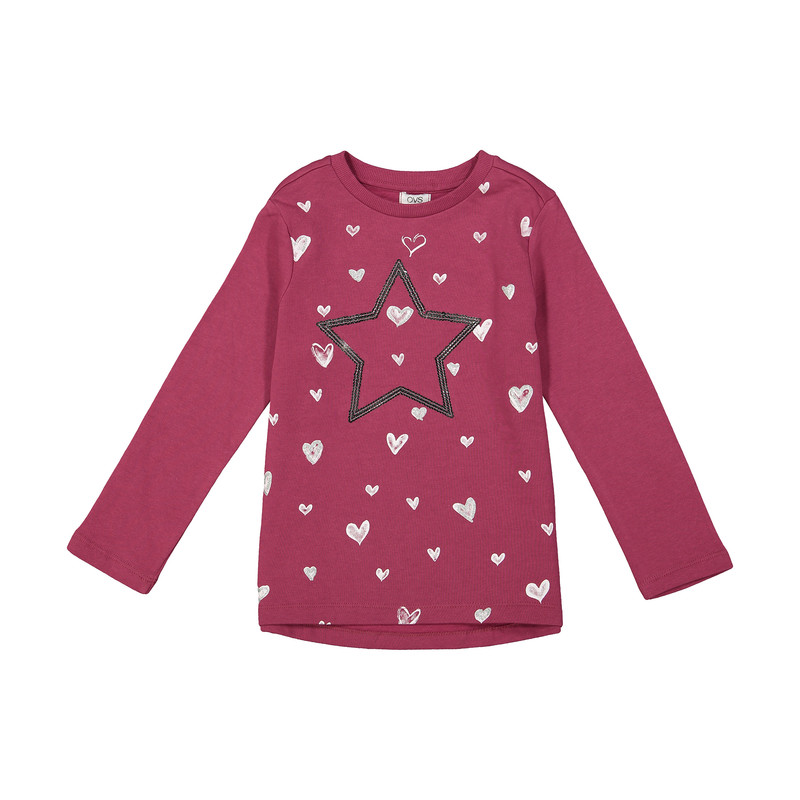 سویشرت دخترانه او وی اس مدل 009162536-VIOLET