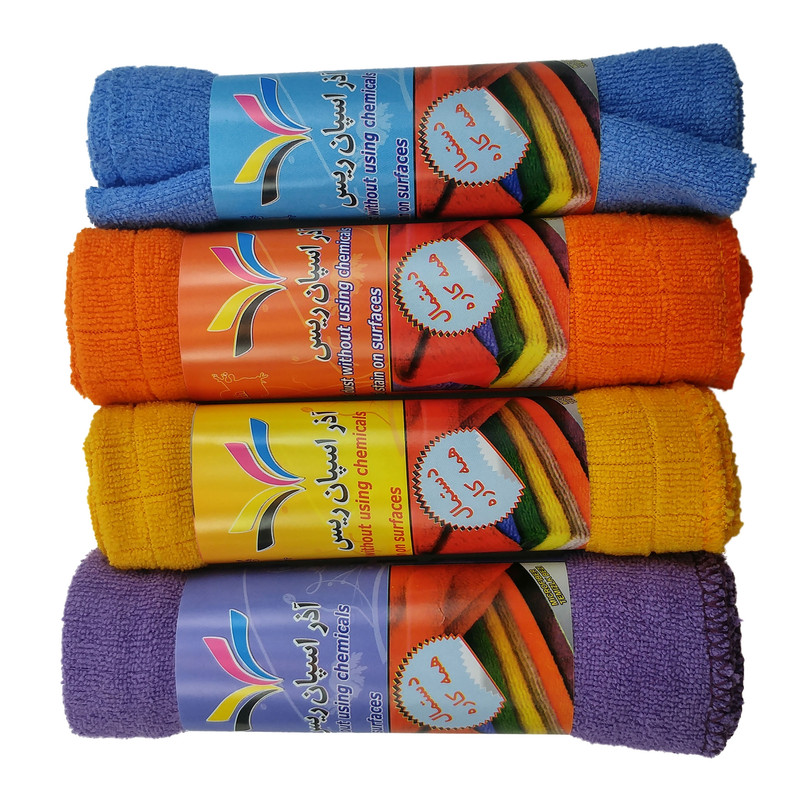 دستمال آشپزخانه آذر اسپان ریس کد 5466 بسته 4 عددی