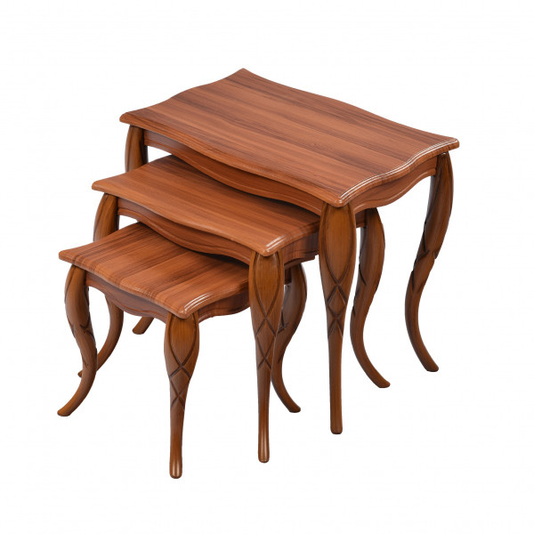 میز عسلی مدل پیچک ASL-001 مجمعه سه عددی