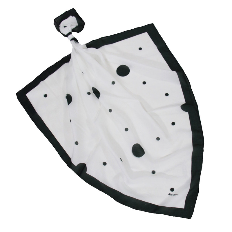 دستمال سر و گردن زنانه مدل مینی نخی طرح توپی کد ana-2681