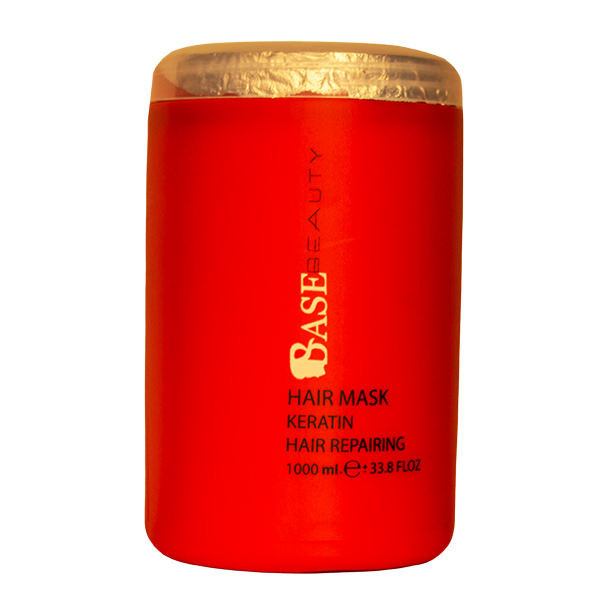 ماسک مو بیس بیوتی مدل keratin حجم 1000 میلی لیتر