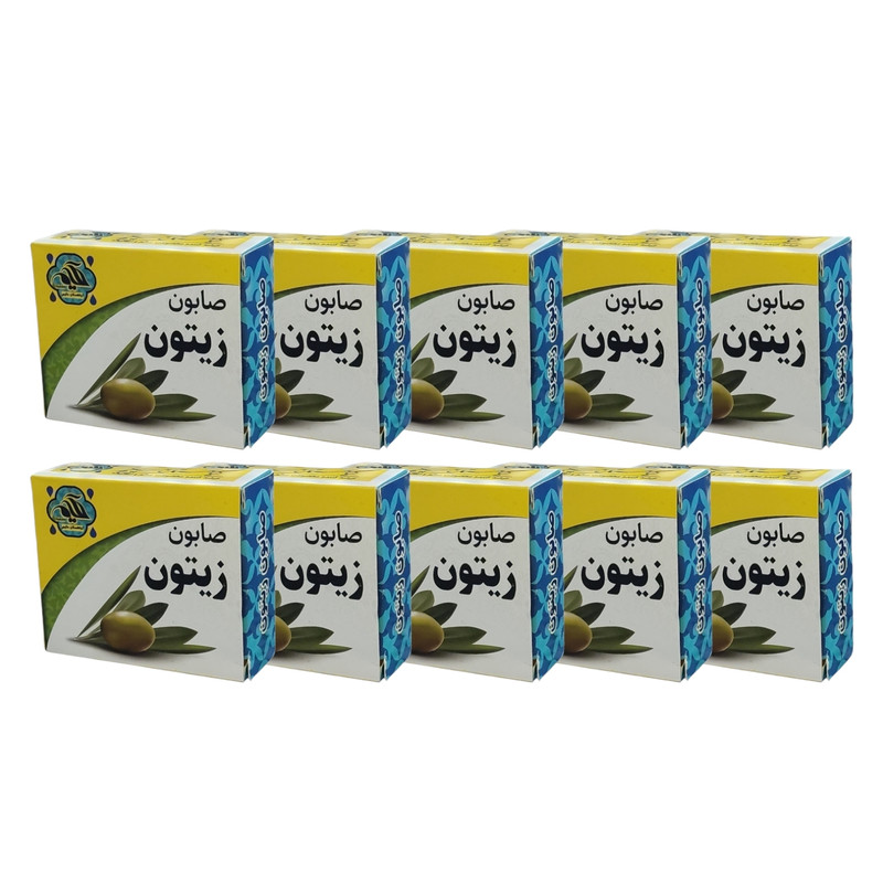 صابون شستشو گیاهستان حکیم مدل زیتون وزن 70 گرم بسته 10 عددی