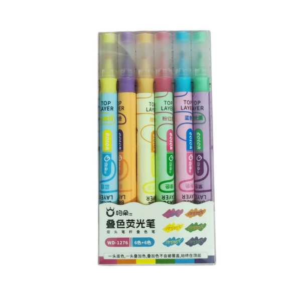 خرید و قیمت ماژیک رنگ آمیزی مدل 1276 بسته 6 عددی