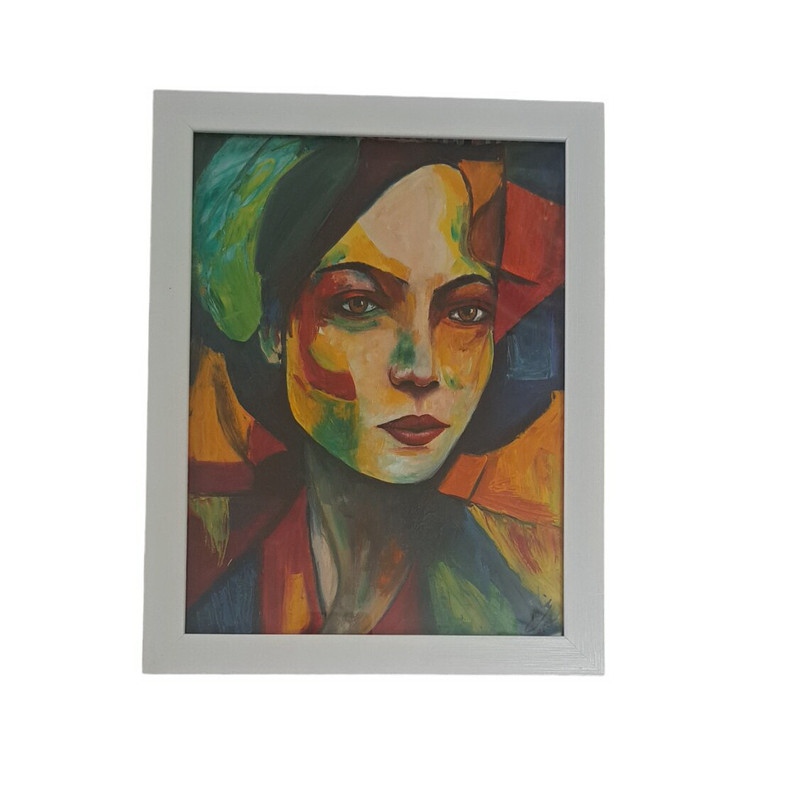 خرید و قیمت تابلو نقاشی رنگ روغن مدل آبستره مهر نقش