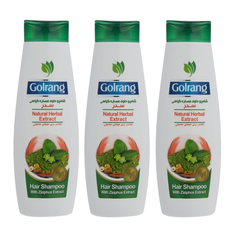 خرید و قیمت شامپو مو گلرنگ مدل سدر حجم 400 میلی لیتر مجموعه 3 عددی
