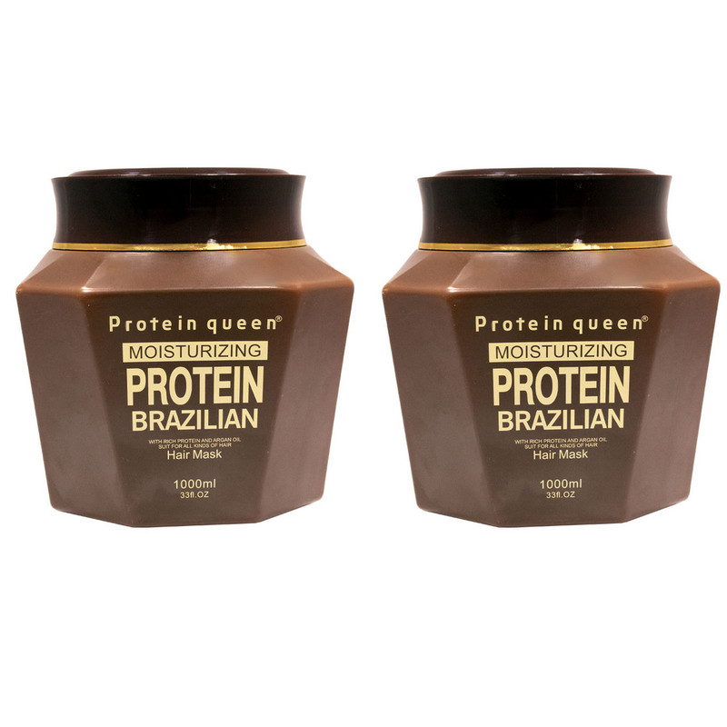 ماسک مو پروتئین کوئین مدل برزیلین حجم 1000 میلی لیتر مجموعه 2 عددی