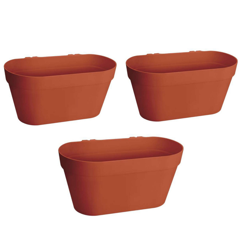 خرید و قیمت گلدان دیواری مدل مستطیلی آویز دار بسته 3 عددی