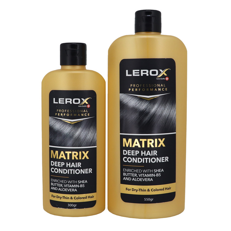 نرم کننده مو لروکس مدل Matrix حجم 550 میلی لیتر به همراه نرم کننده مو لروکس مدل Matrix حجم 300 میلی لیتر