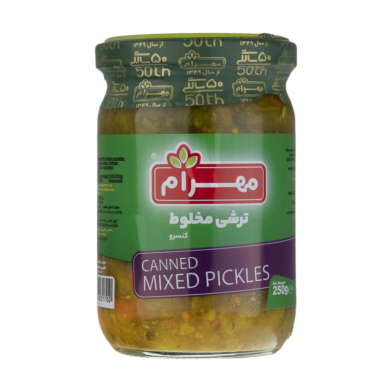 خرید و قیمت ترشی مخلوط مهرام - 250 گرم