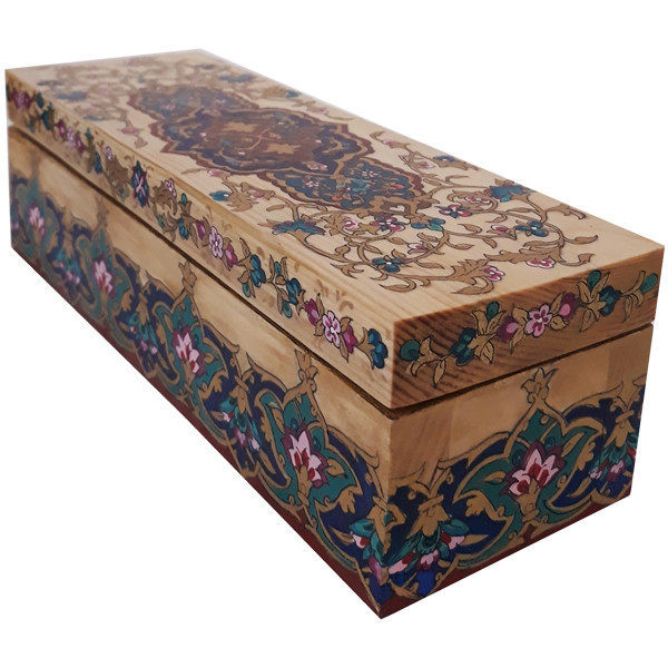 خرید و قیمت قلمدان چوبی مدل تذهیب