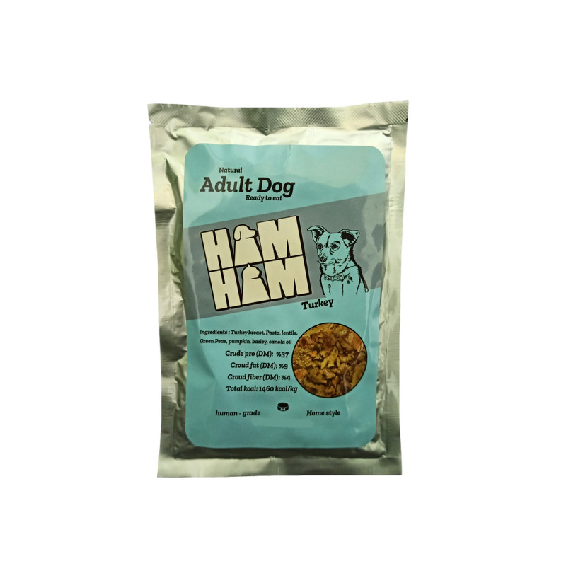 خرید و قیمت غذای سگ هام هام مدل بوقلمون و پاستا وزن 150 گرم