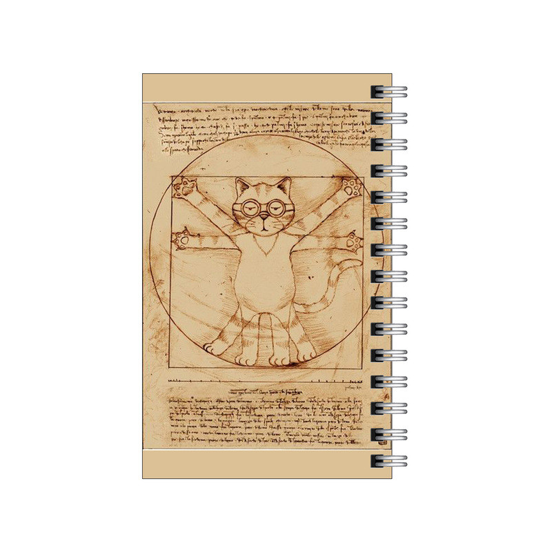 خرید و قیمت دفترچه یادداشت مدل to do list طرح تناسبات طلایی گربه داوینچی کد 5968605