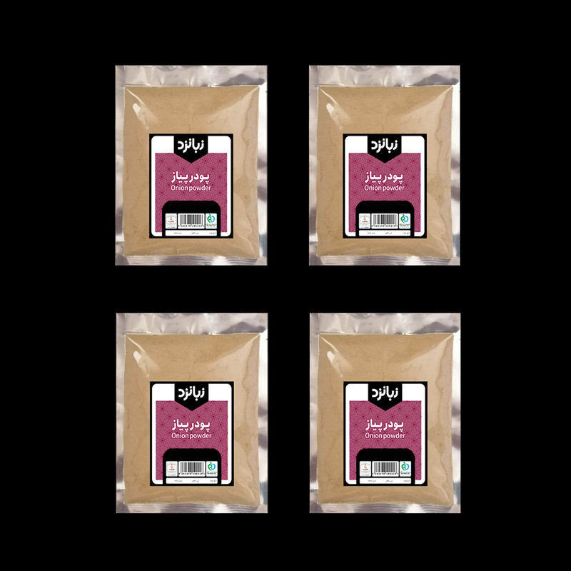 پودر پیاز زبانزد - 100 گرم بسته 4 عددی