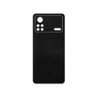برچسب پوششی ماهوت مدل Black-Leather مناسب برای گوشی موبایل شیائومی Poco X4 Pro 5G