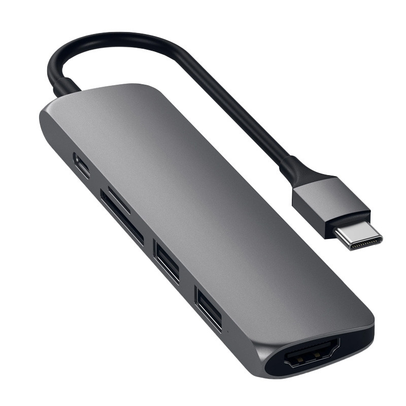 خرید و قیمت هاب 6 پورت USB-C ساتچی مدل SLIM V2