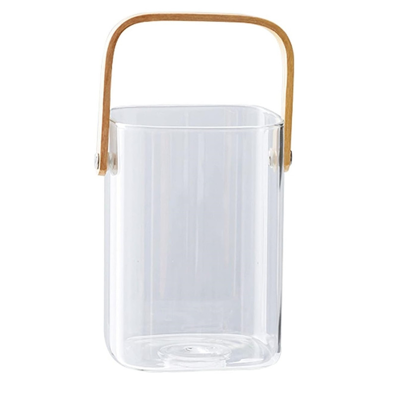 ظرف یخ مدل مربع دسته بامبو کد 1369n at1530