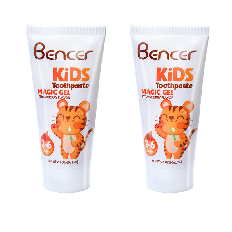 خمیر دندان کودک بنسر مدل ببر حجم 60 میلی لیتر مجموعه 2 عددی