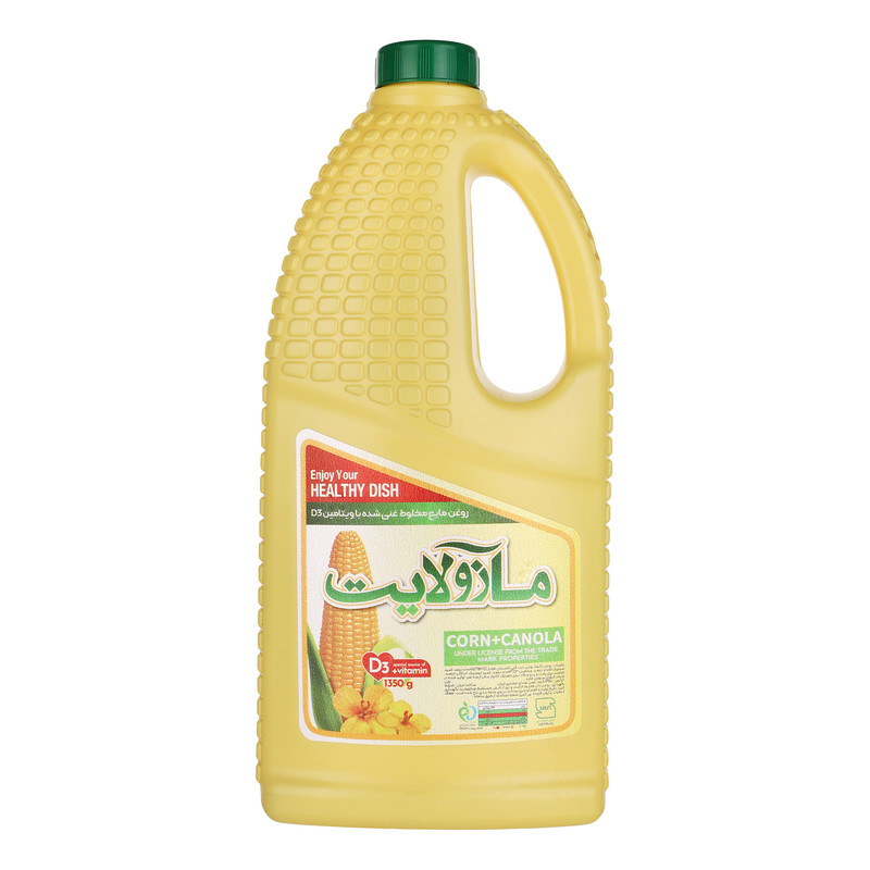 روغن مخلوط ذرت و کانولا مازولایت - 1350 گرم