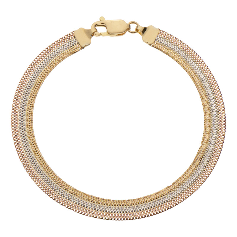 دستبند زنجیری طلا 18 عیار زنانه روبی آرت گالری مدل 2288-TB5412