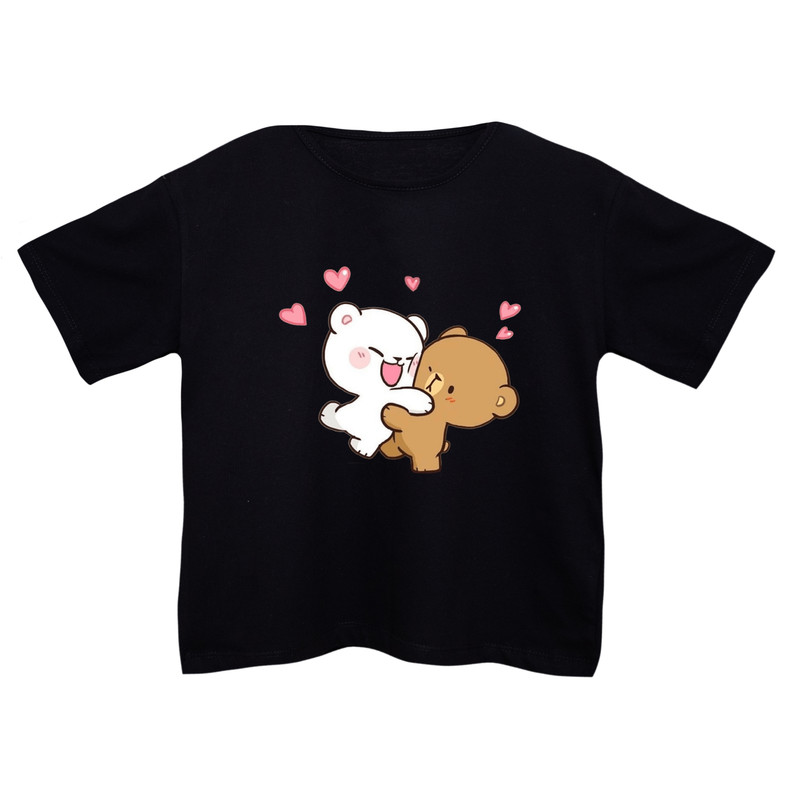 خرید و قیمت کراپتی شرت آستین کوتاه زنانه مدل خرس های عاشق