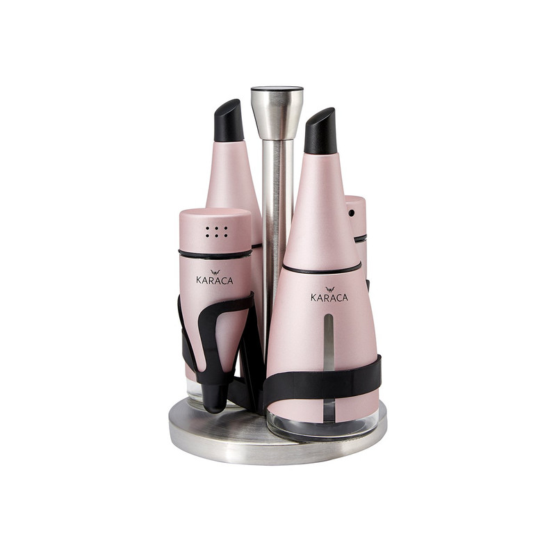 ست ادویه و سس کاراجا مدل PINKGOLD AVANGART