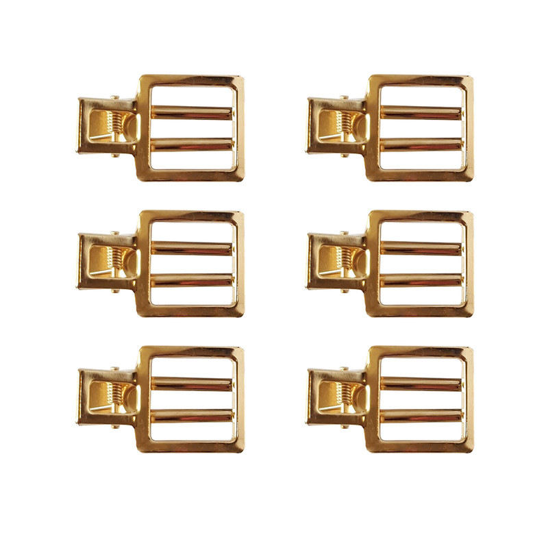 گیره مو زنانه نمدیکا طرح مربع بسته ۶ عددی