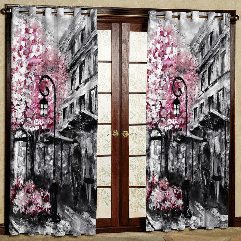 پرده مدل گل دار مخمل پانچی کد 4271b سایز 200x140 سانتی متر