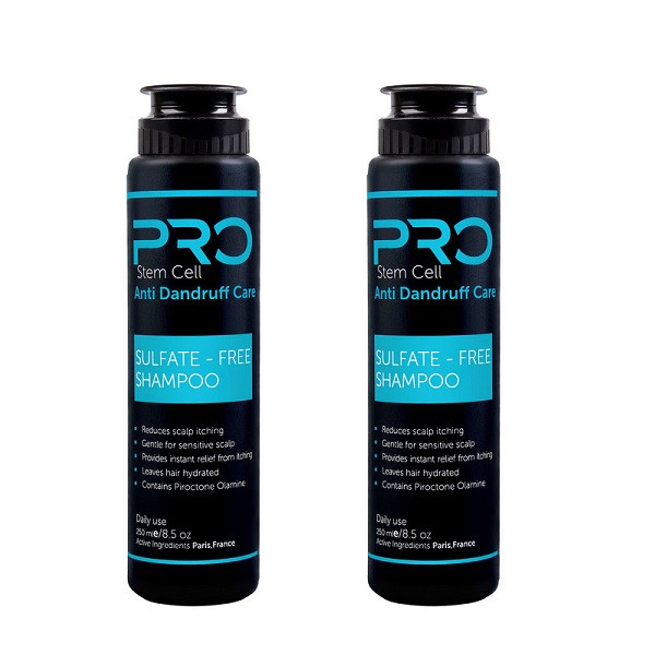 خرید و قیمت شامپو ضد شوره مو پرو استم سل مدل pro حجم 250 میلی لیتر بسته 2 عددی