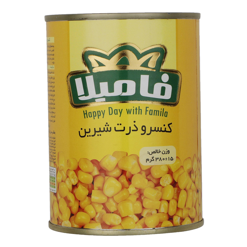 خرید و قیمت کنسرو ذرت فامیلا - 380 گرم