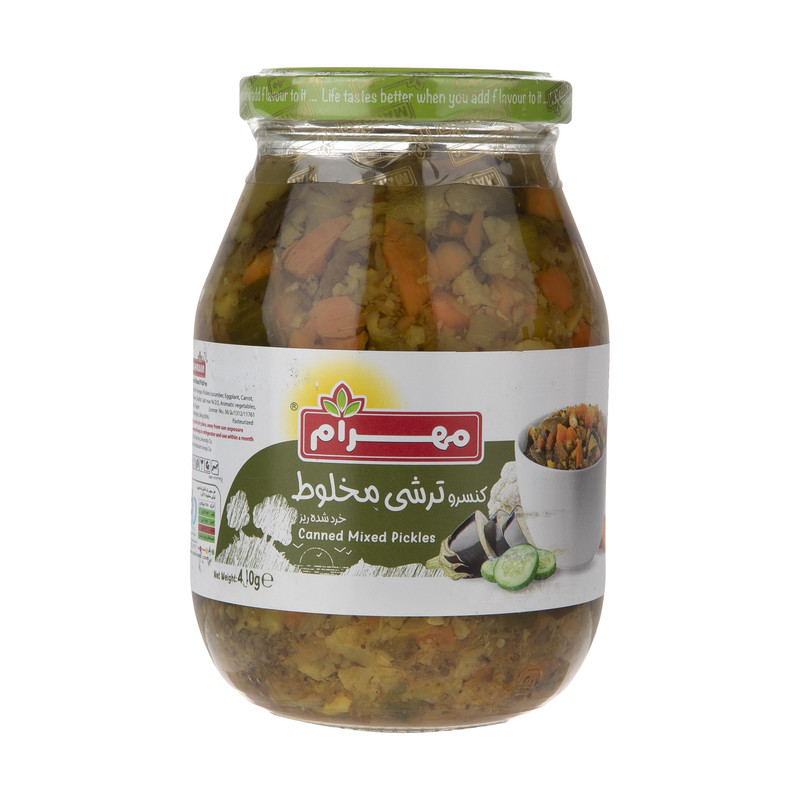 خرید و قیمت ترشی مخلوط مهرام مقدار 440 گرم