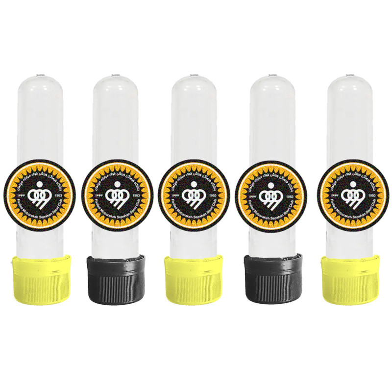 کپسول گیفت اسمارتیز طرح تیم فوتبالی مدل باشگاه سپاهان مجموعه 5 عددی