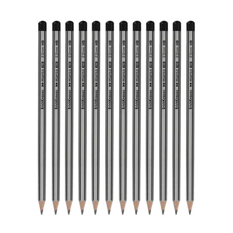 مداد مشکی اریک کراوزه مدل Megapolis 100 کد 32858 بسته 12 عددی